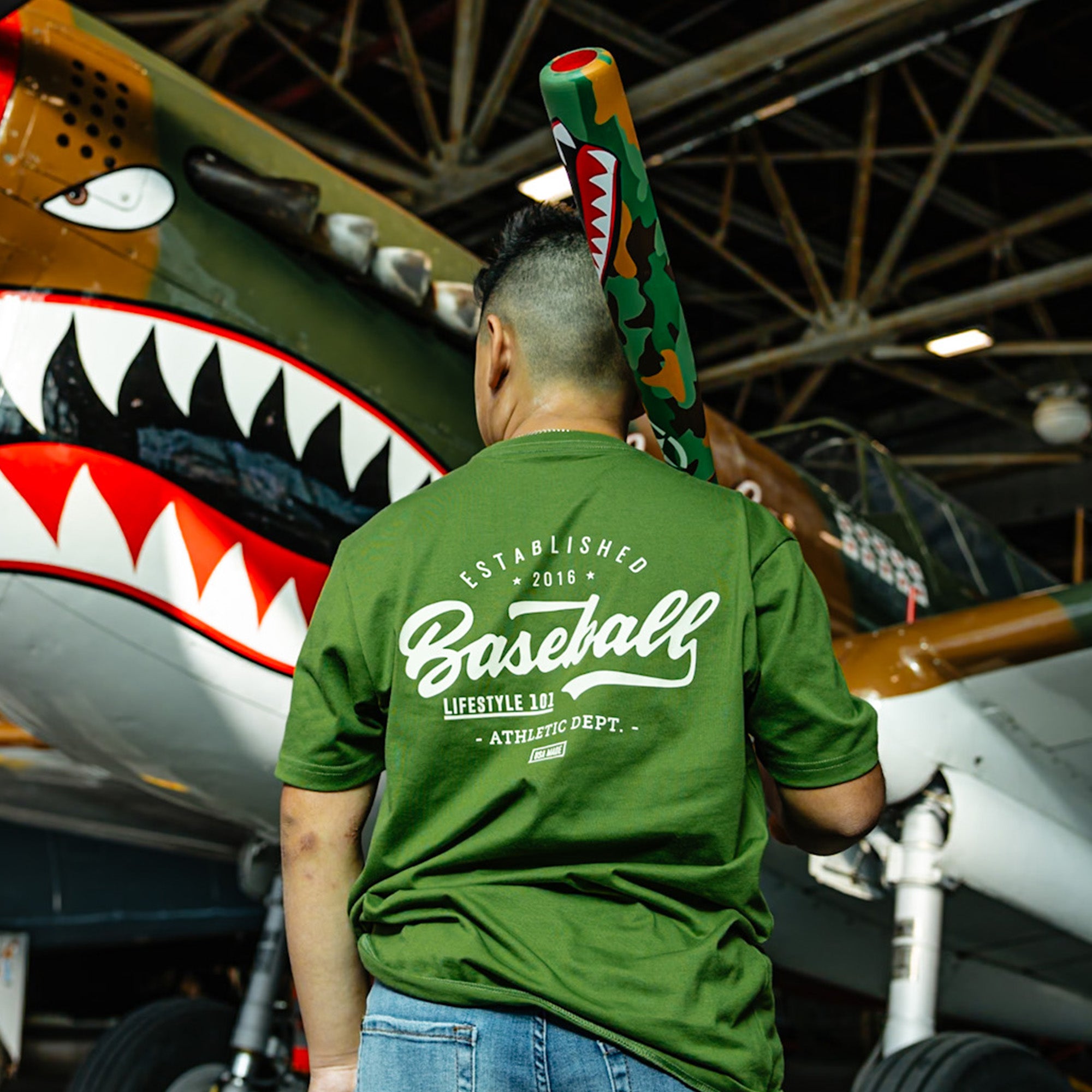 Established Tee - Green/Bone - Image 5