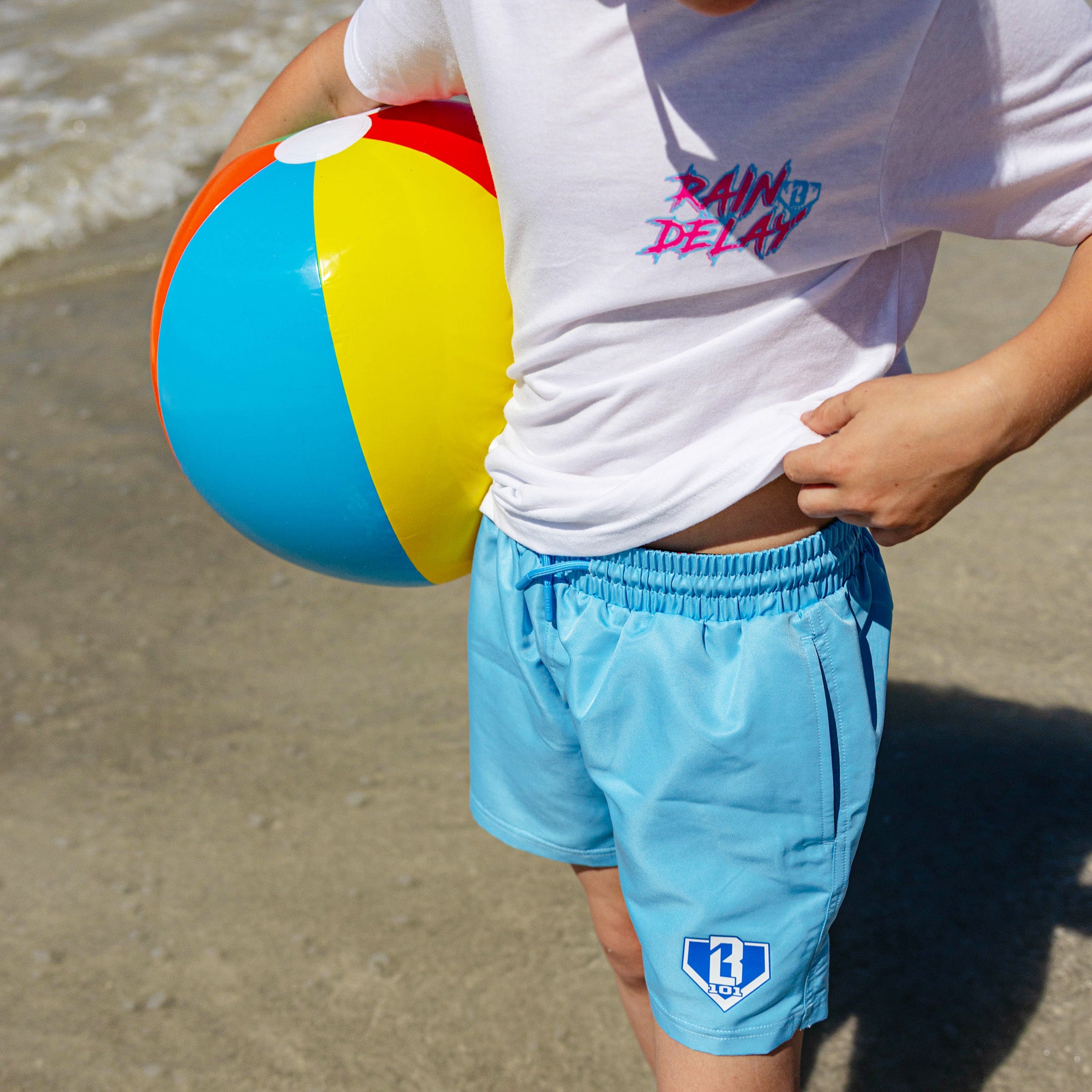 Baseline Youth Swim Trunks - Blue - Image 6