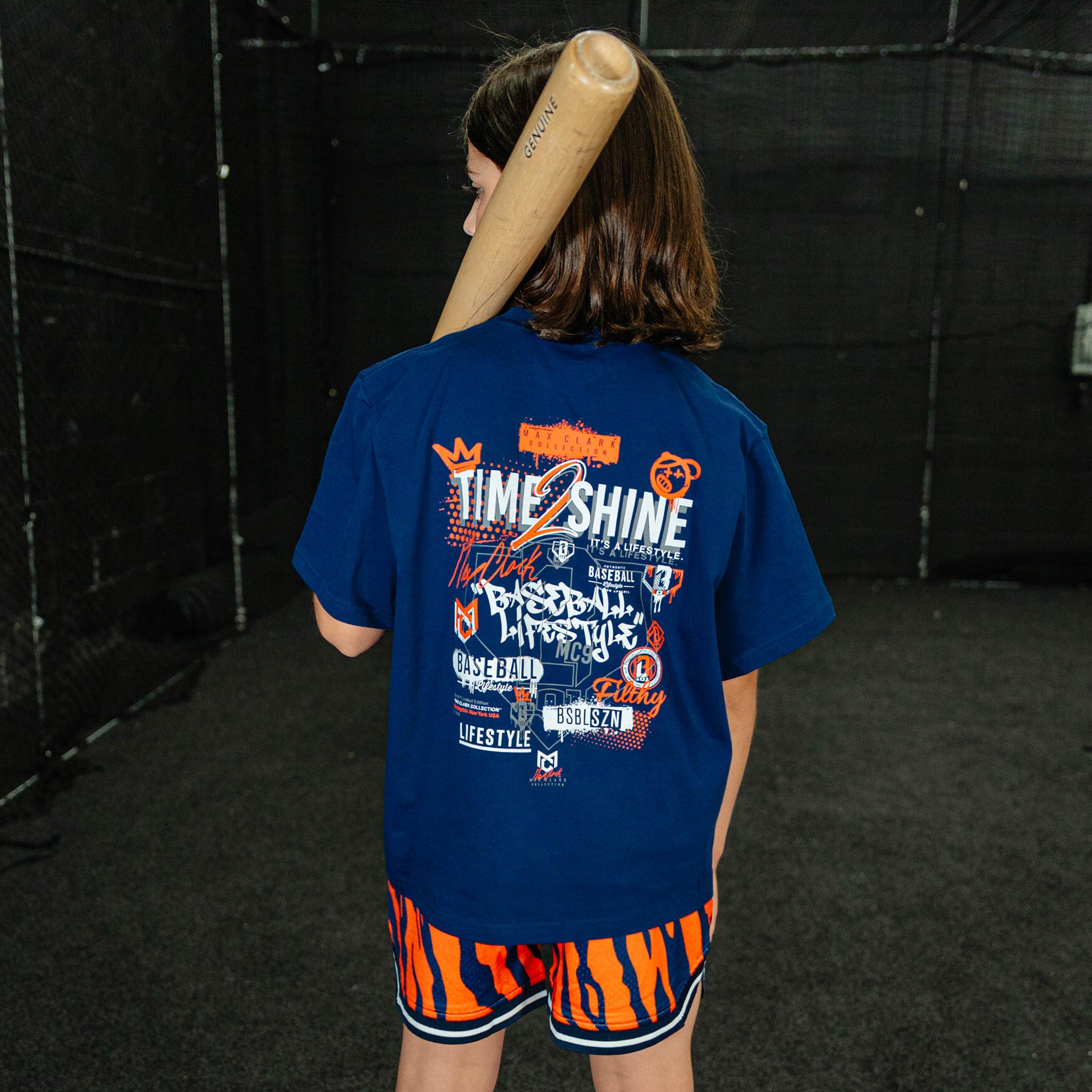 Max Clark Youth Tee - Navy - Image 3