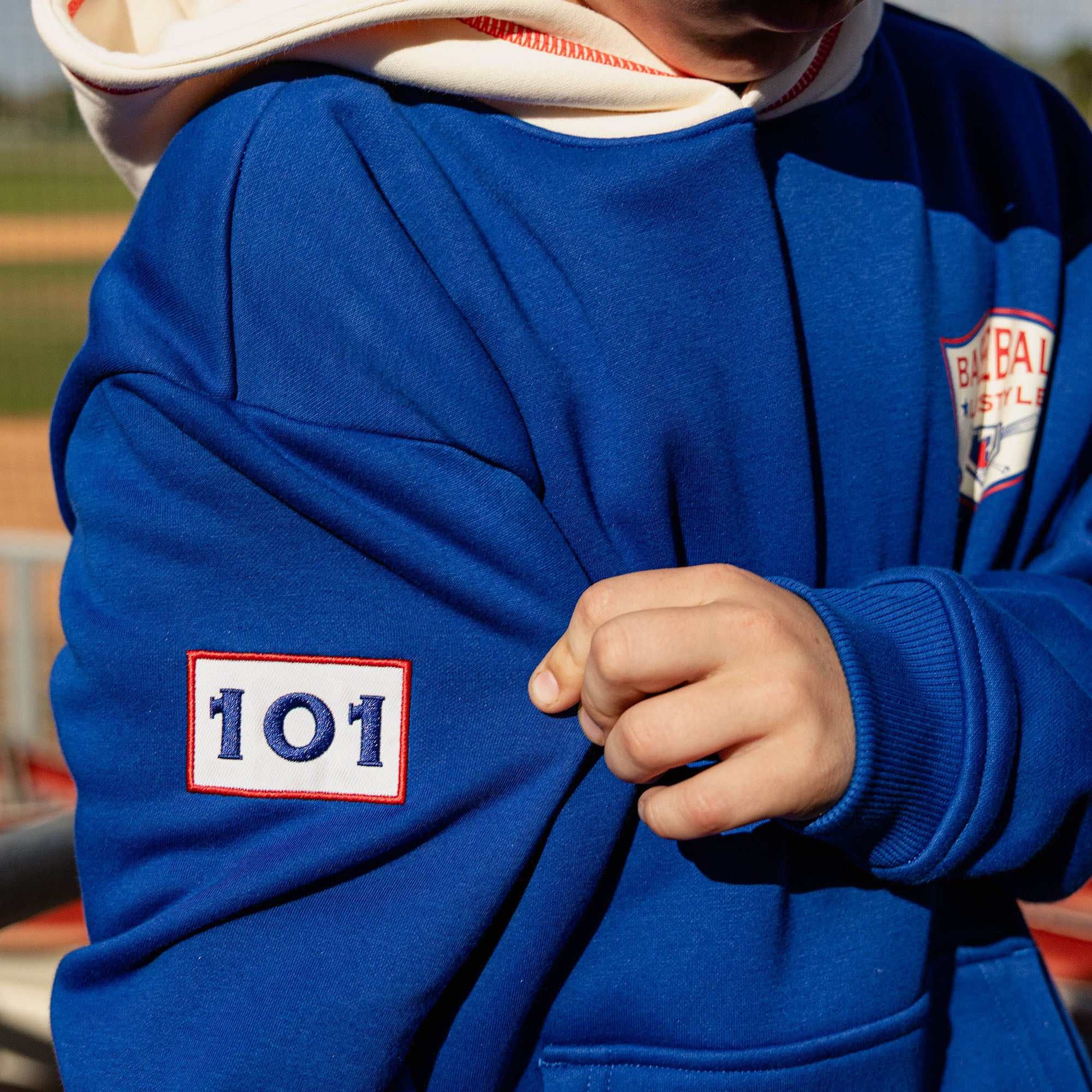 Baseball Champions Youth Hoodie - Navy - Image 4