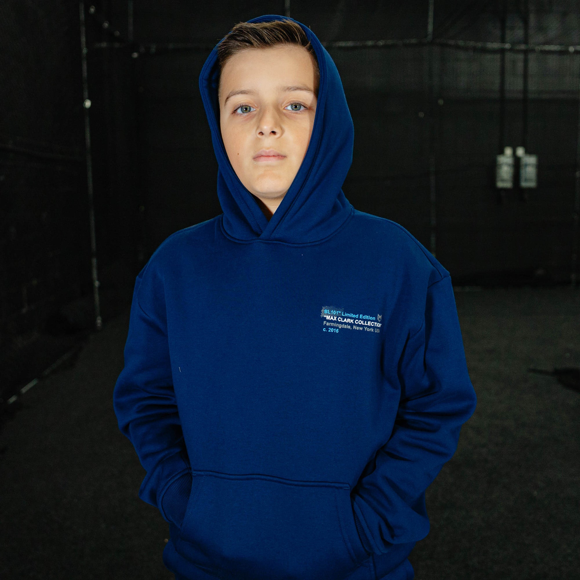 Max Clark Youth Hoodie - Navy - Image 4